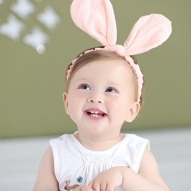 Cute Rabbit Baby Cotton Headband for Everyday Wear